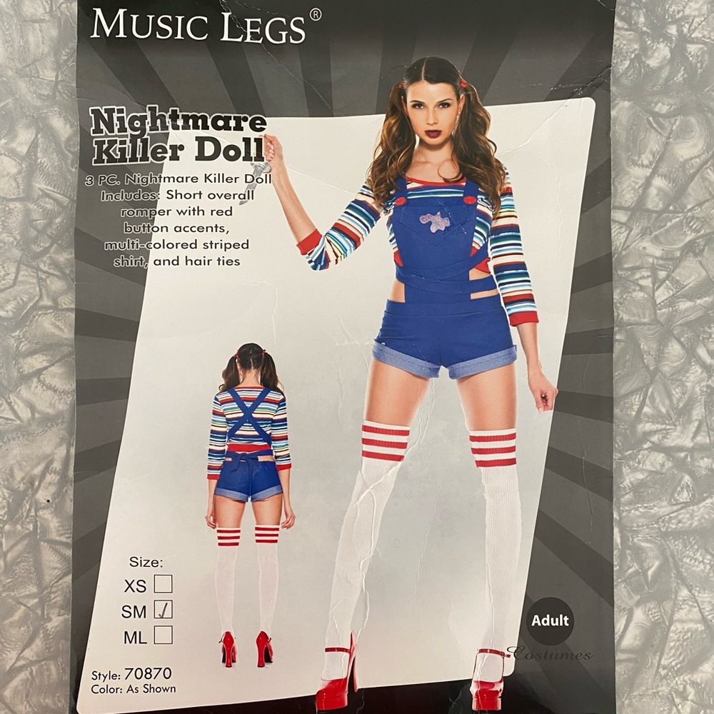 MusicLegs CHUCKIE DOLL costume !